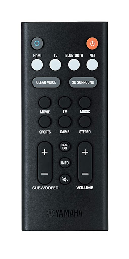 Yamaha YAS-209 Remote control